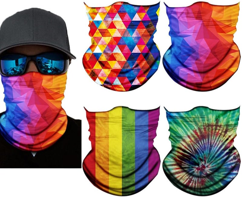 SIDAZON Neck Gaiter Mask,Bandana Gator Face Cover Mask Sun UV Protection,Neck Warmer Balaclava,Tube Face Scarf,Headband for Outdoor - Image 1